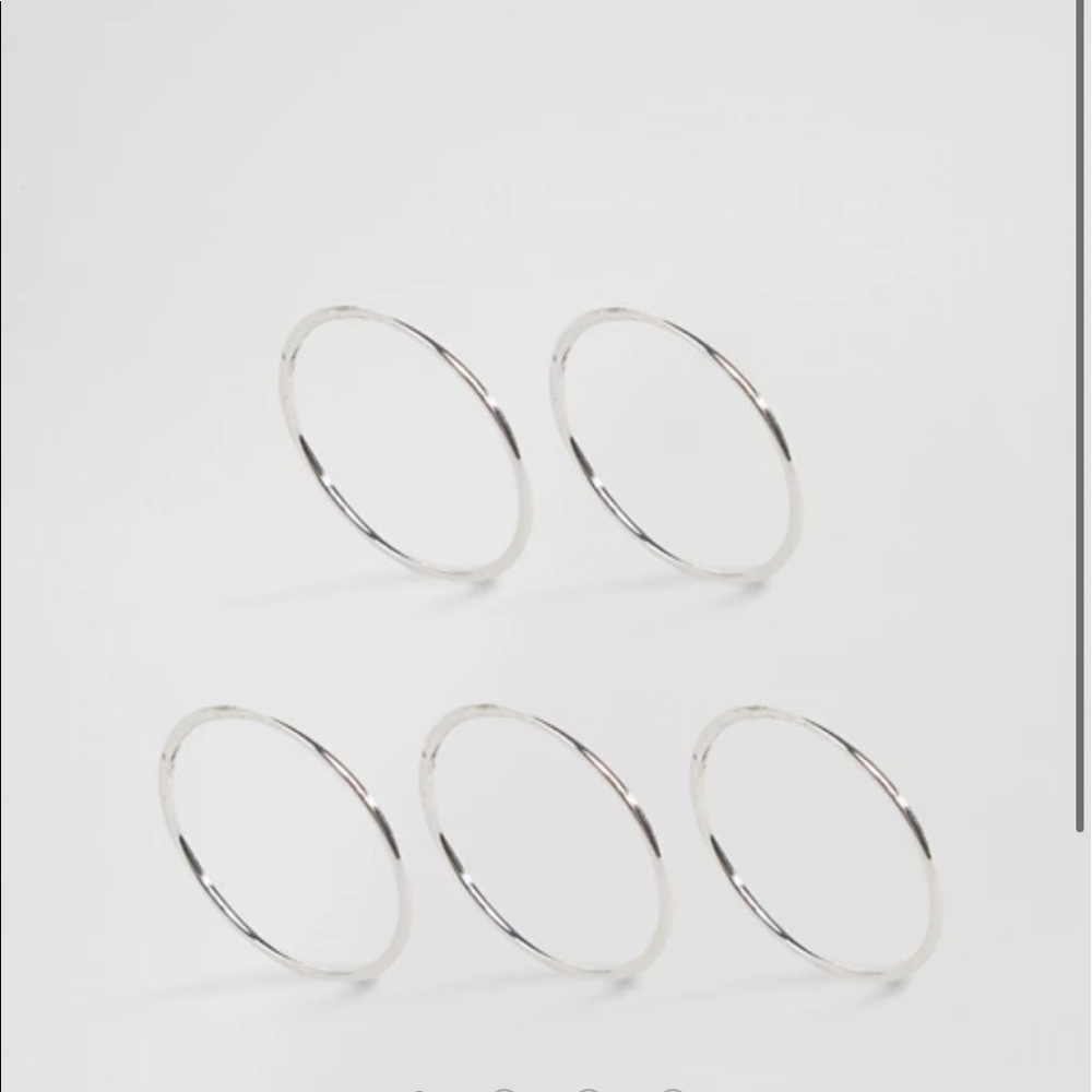 Kitsch Sterling Silver Stackable Rings NWT - Picture 2 of 6